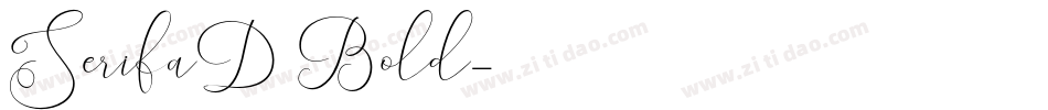 SerifaD Bold字体转换